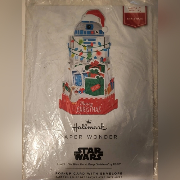 Hallmark Paper Wonder Star Wars Pop-up Card that Plays a Song by R2-D2. New. - Picture 7 of 8